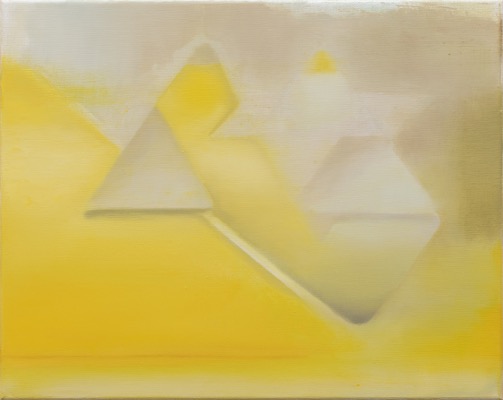 Prayers at the Gate, 2025, Öl auf Leinwand, 40 x 50 cm