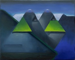 Darkness for Company, 2025, Öl auf Leinwand, 40 x 50 cm